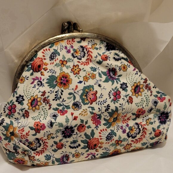 Hand Purse Double Clutch Compartment unique very 1950s nice and clean with cute - Picture 4 of 5